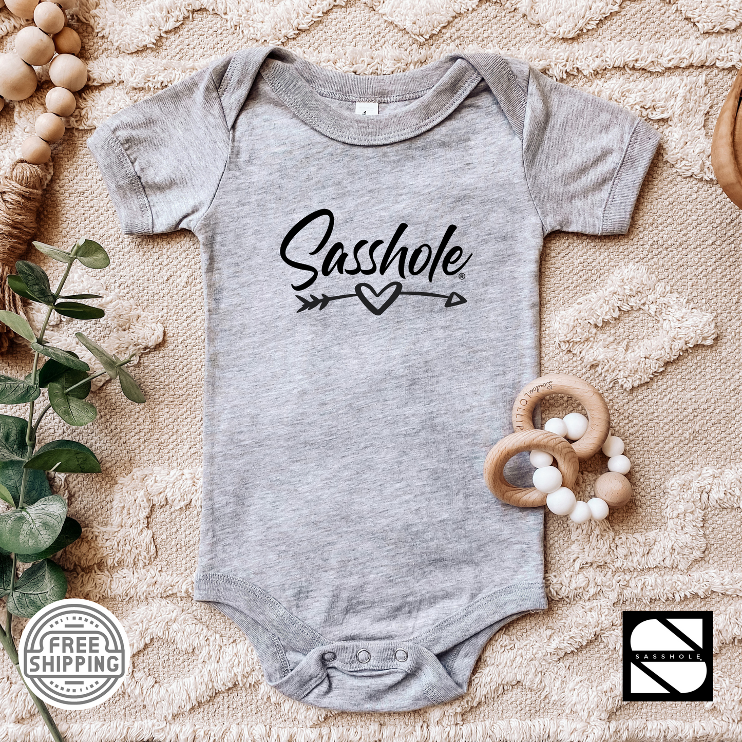 Cute Heather Baby Girl Onesie