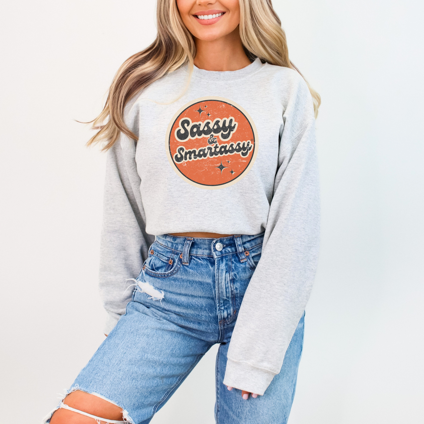 Retro Rebel: Sassy & Smartassy® Vintage Vibes '70s Women's Sweatshirt