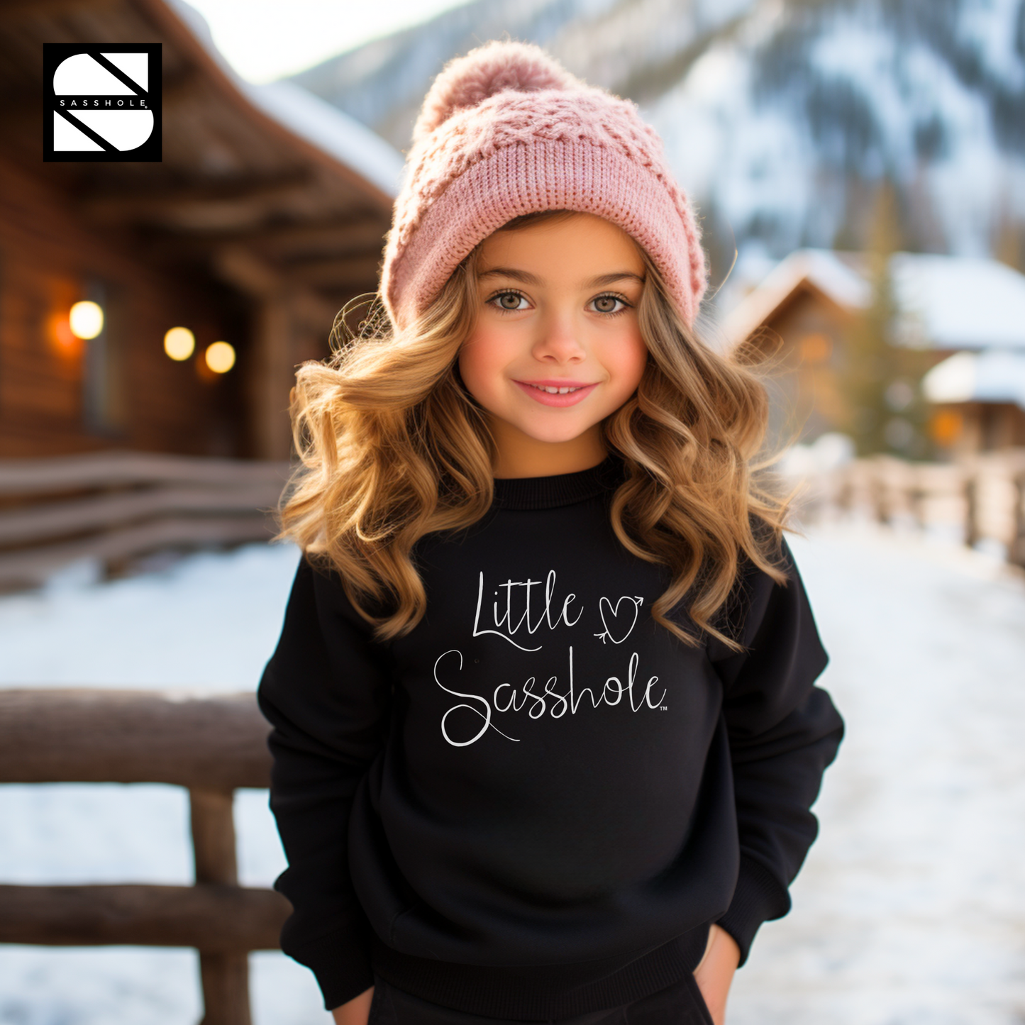 girls sweatshirt black