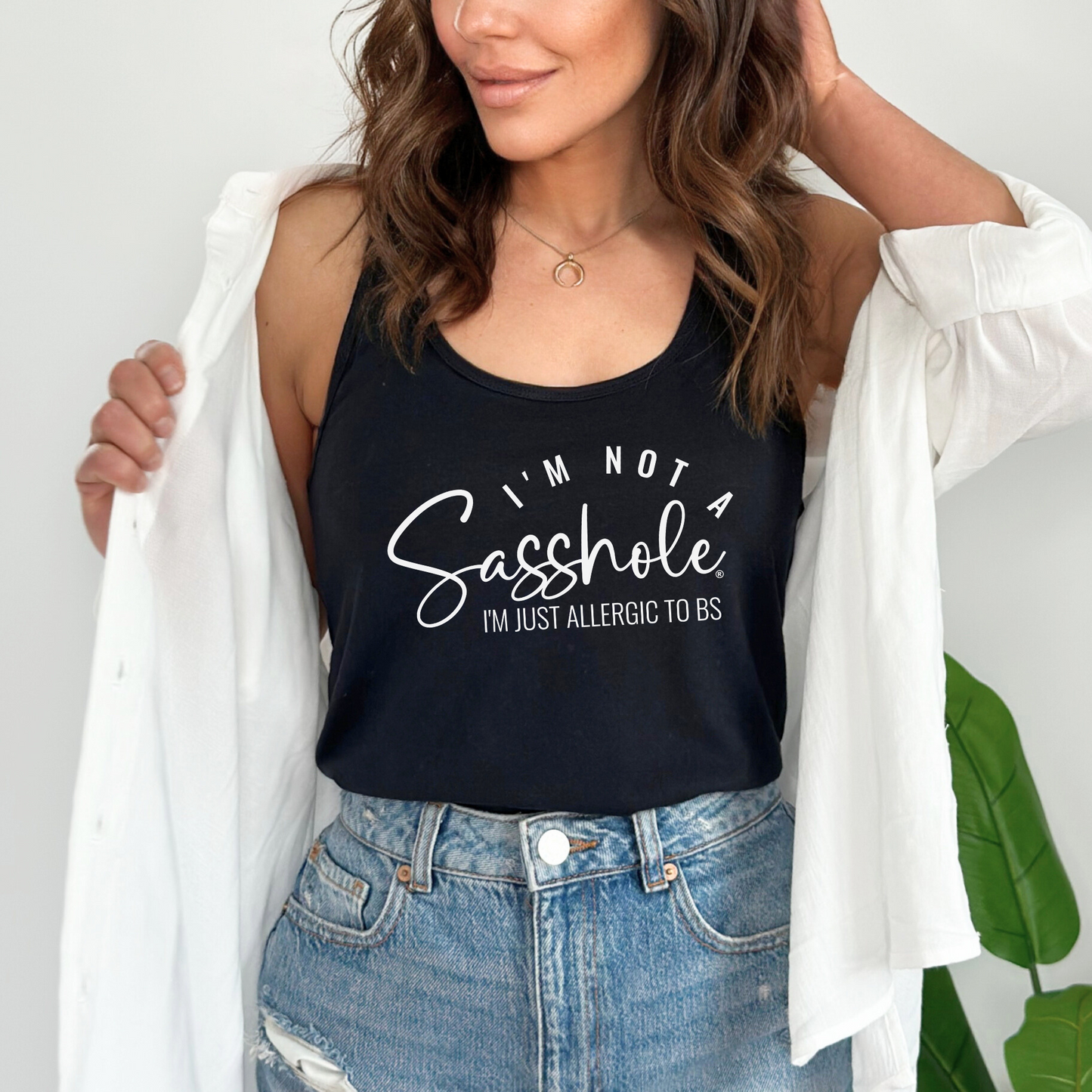 I'm Not a Sasshole® Women's Tank Tops - Just Allergic to BS
