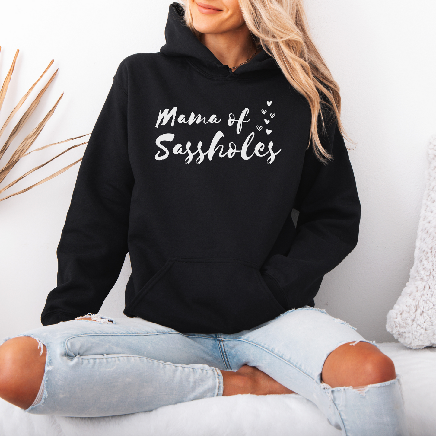 Chief Sass Officer: Mama of Sassholes Women's Pullover Hoodie