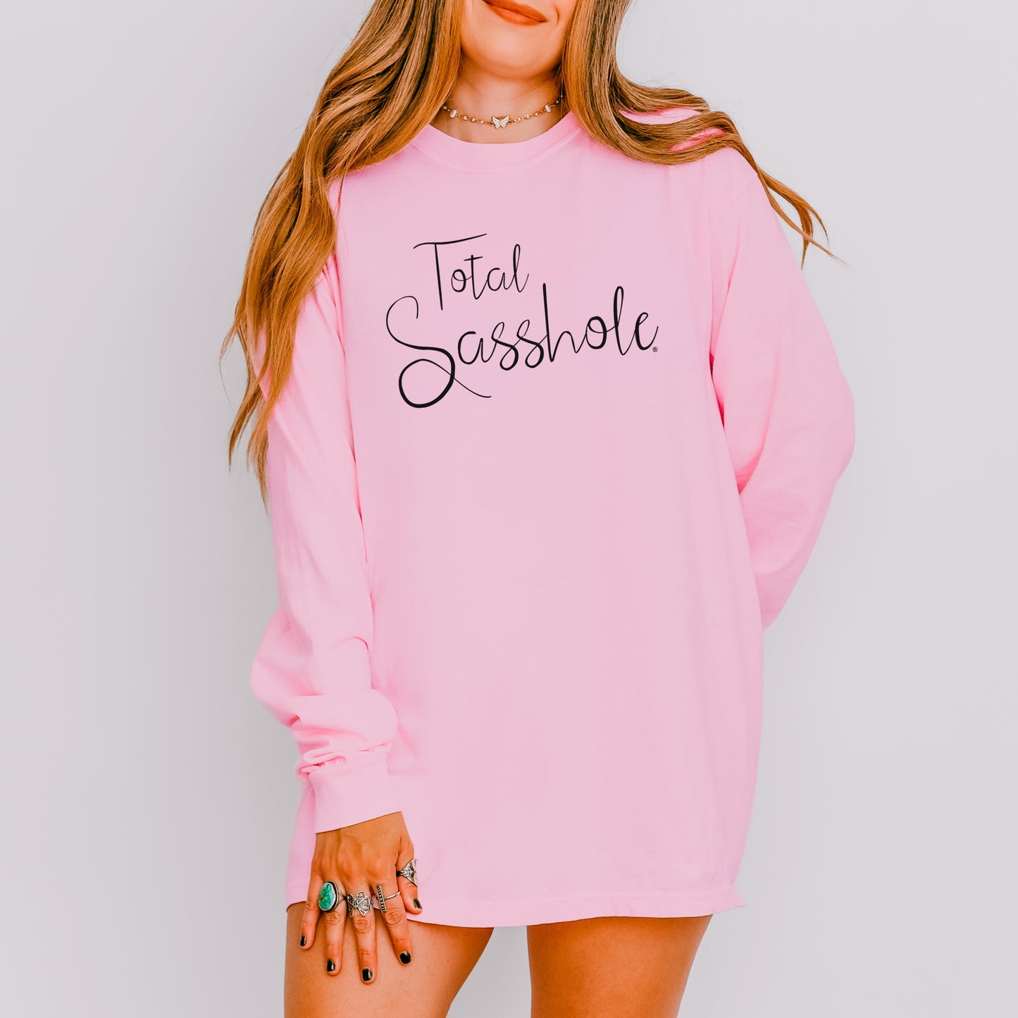 Total Sasshole® Women’s Long Sleeve Tee – Bold, Cozy & Unapologetic