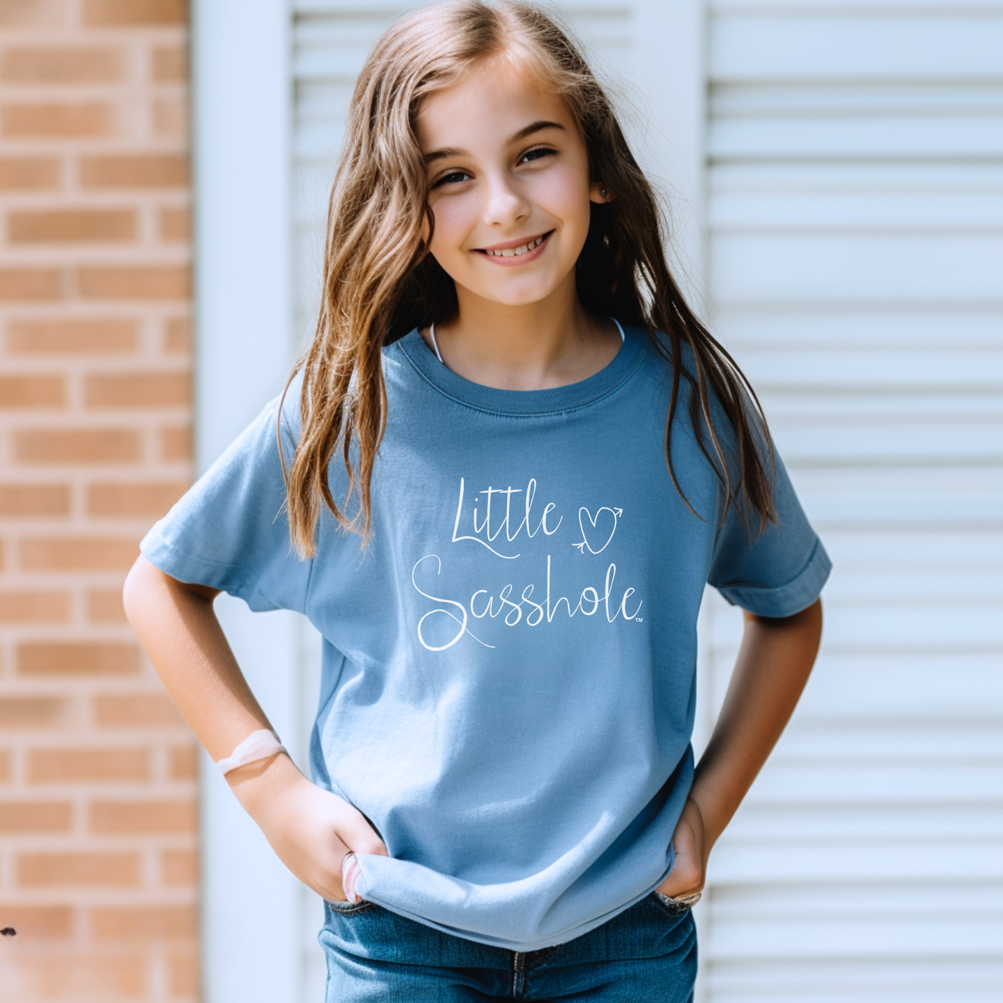 girls t shirts blue jean blue