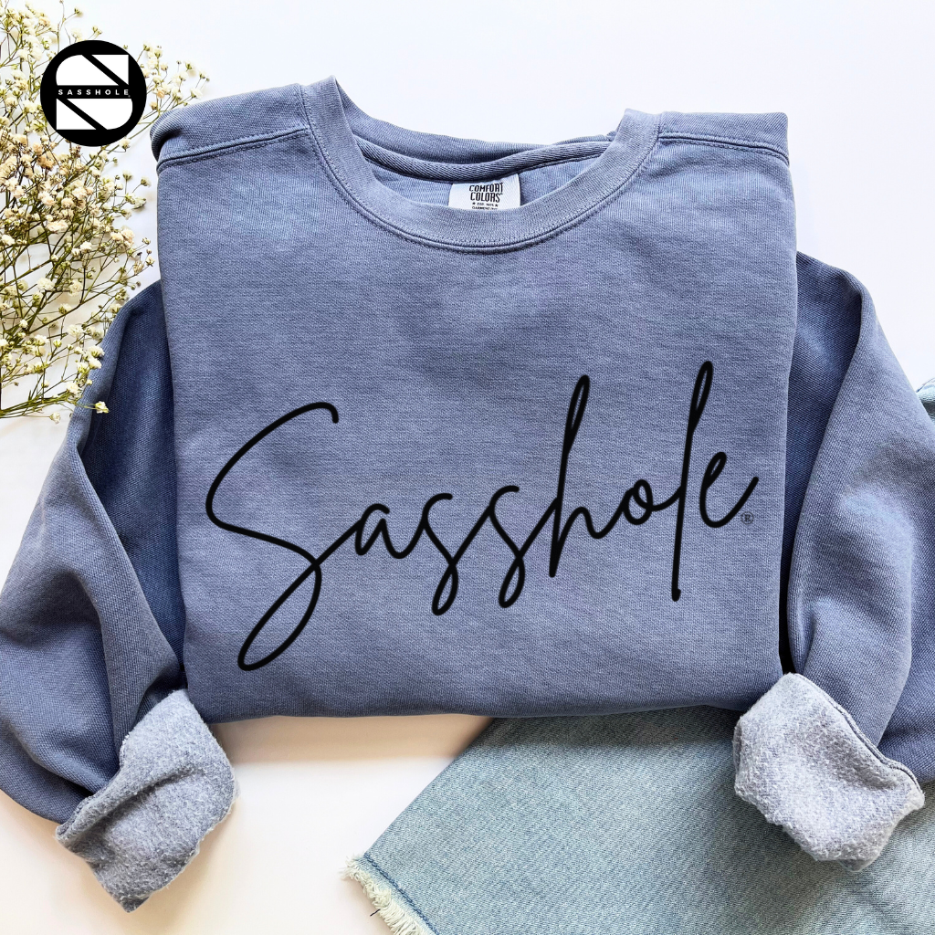 Sasshole Blue Jean Womens Alternative Apparel Sweatshirt