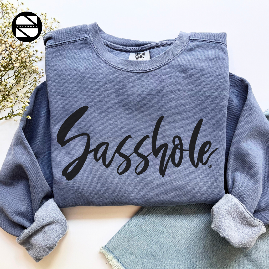 Sasshole Blue Jean Womens Alternative Apparel Sweatshirt