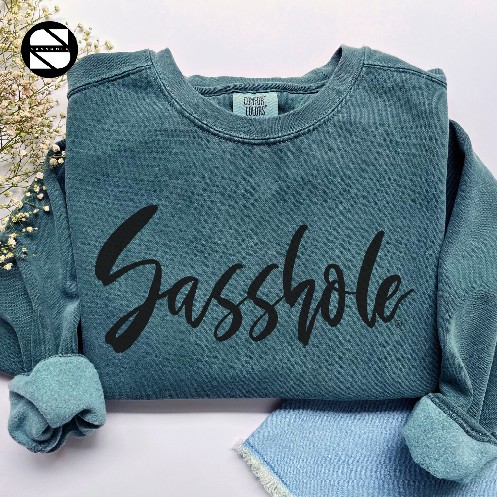 Sasshole Blue Spruce Womens Alternative Apparel Sweatshirt