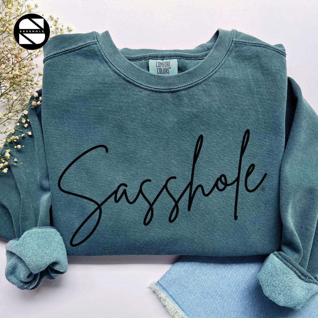 Sasshole Blue Spruce Womens Alternative Apparel Sweatshirt