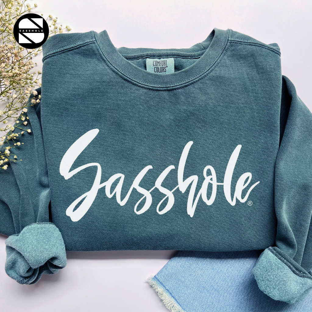 Sasshole Blue Spruce Womens Alternative Apparel Sweatshirt
