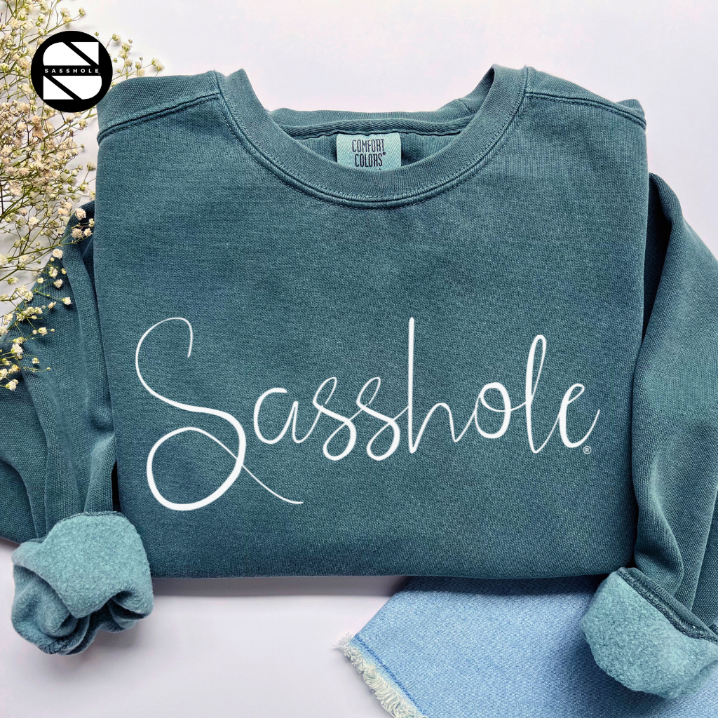 Sasshole Blue Spruce Womens Alternative Apparel Sweatshirt