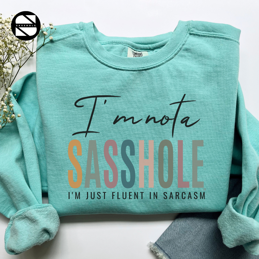 Sasshole Chalky Mint Women's graphic sweatshirts