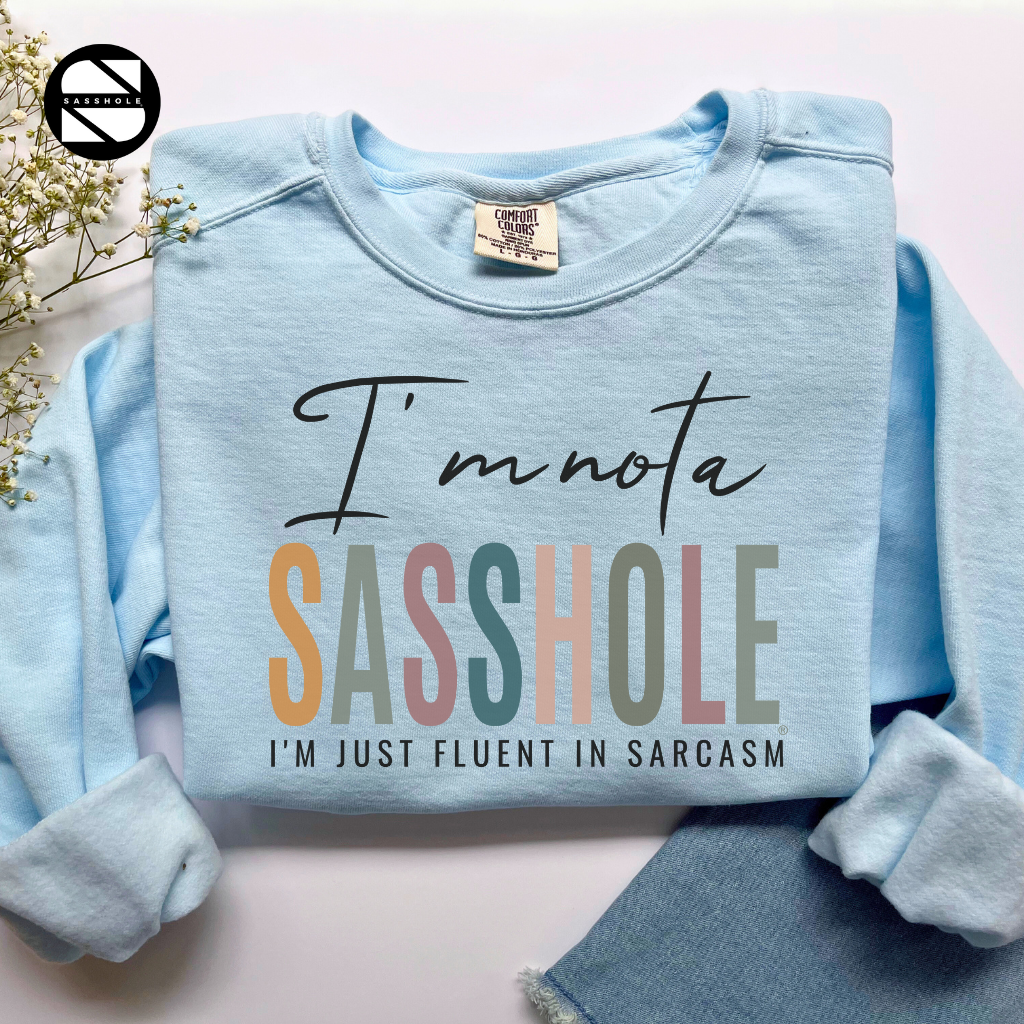 Sasshole Chambray Women's graphic sweatshirts