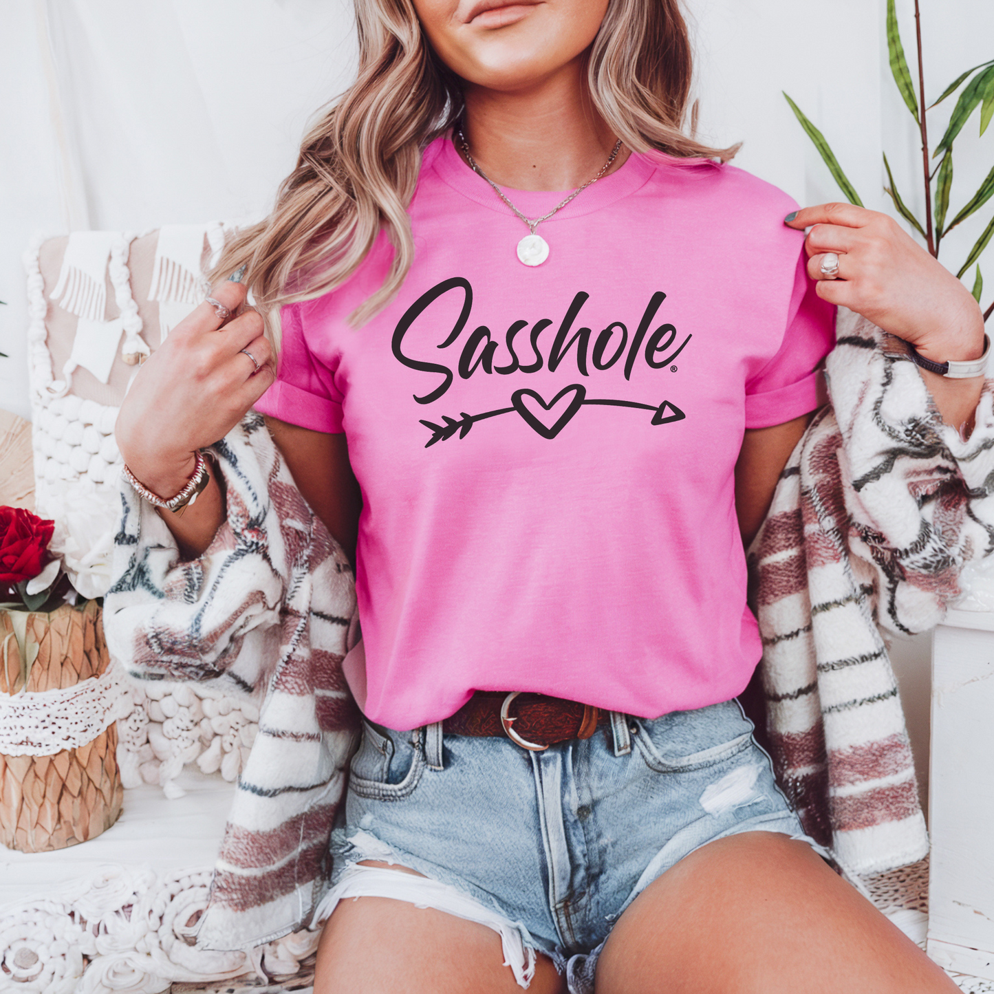 Sasshole® Women's Valentine's T-Shirt - Cute, Bold, and Full of Love