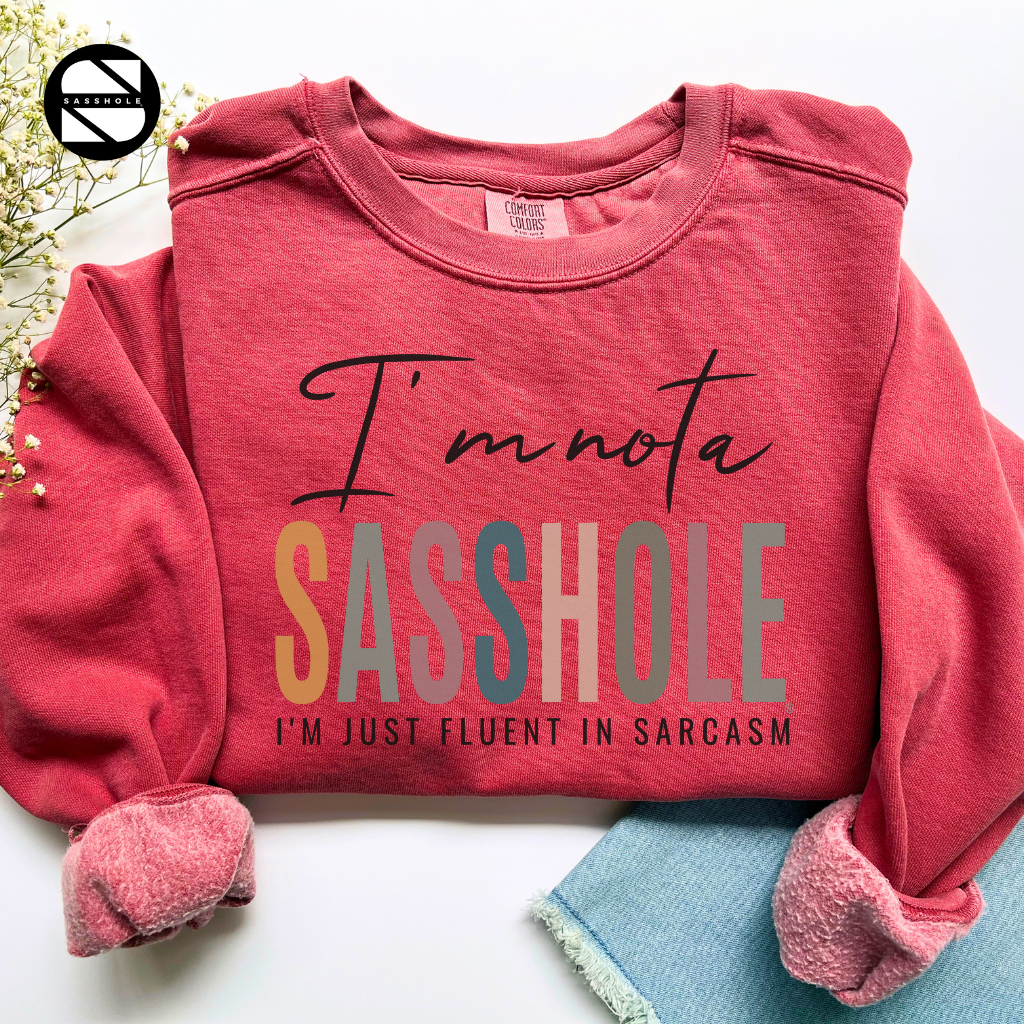 Sasshole Crimson Women's graphic sweatshirts