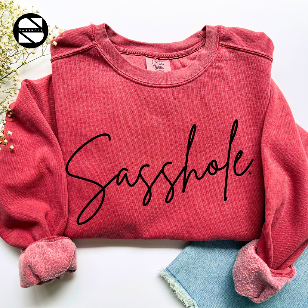 Sasshole Crimson Womens Alternative Apparel Sweatshirt