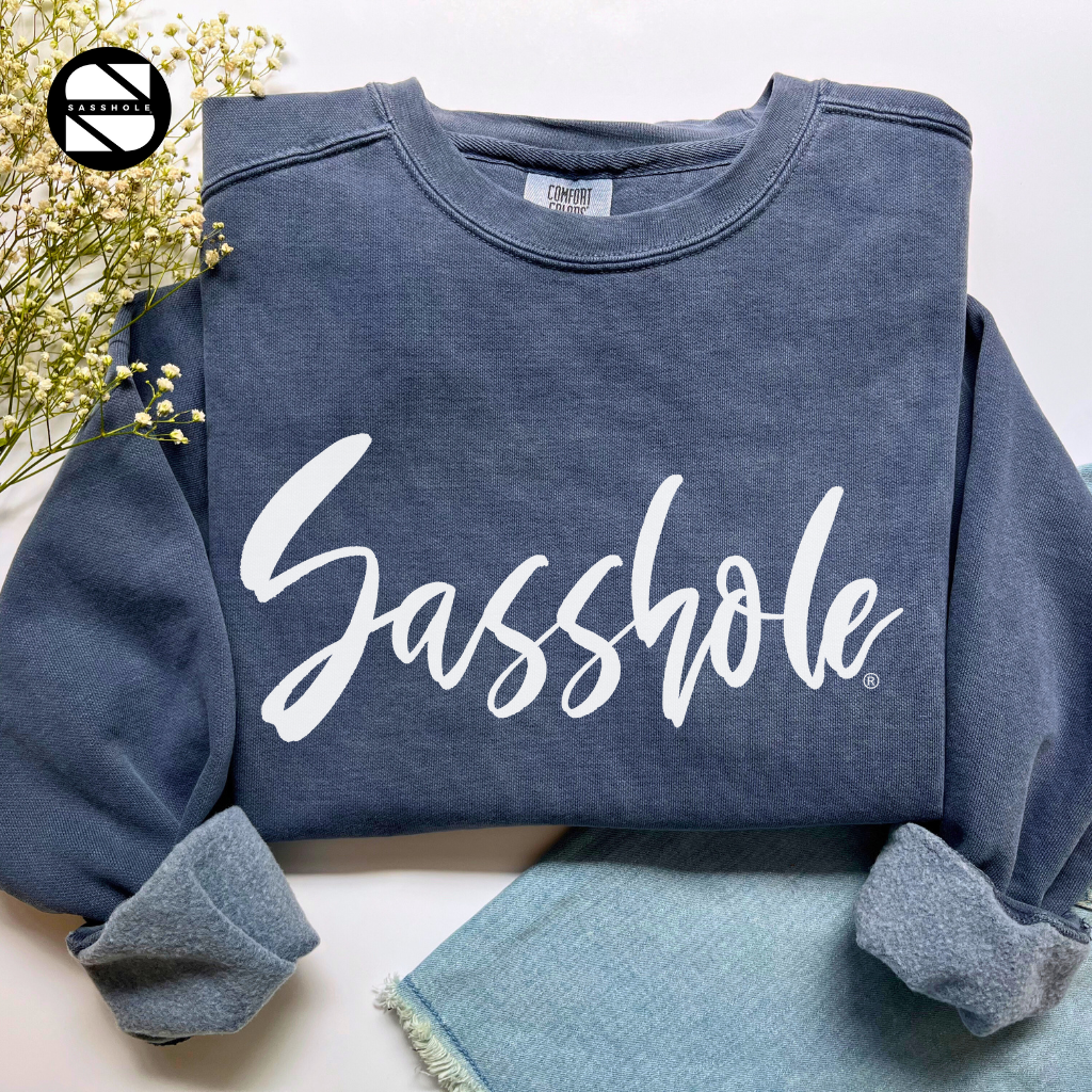 Sasshole Denim Womens Alternative Apparel Sweatshirt