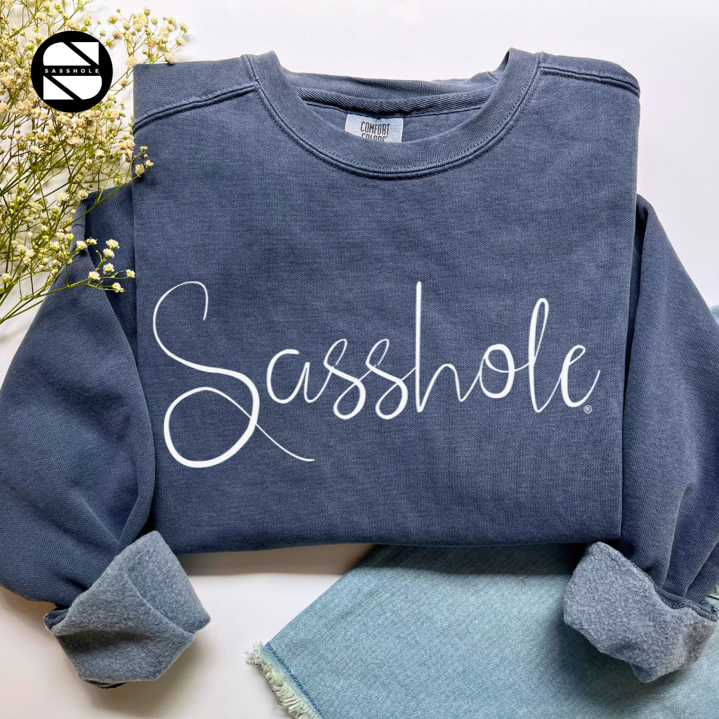 Sasshole Denim Womens Alternative Apparel Sweatshirt