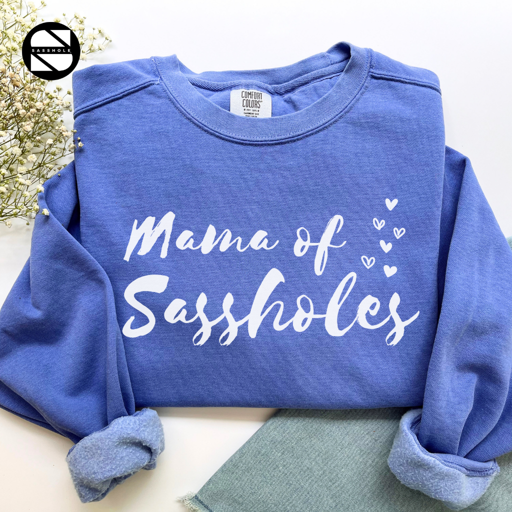 Women's Vintage FloBlue Sasshole Sweatshirt - Bold & Stylish Fashion