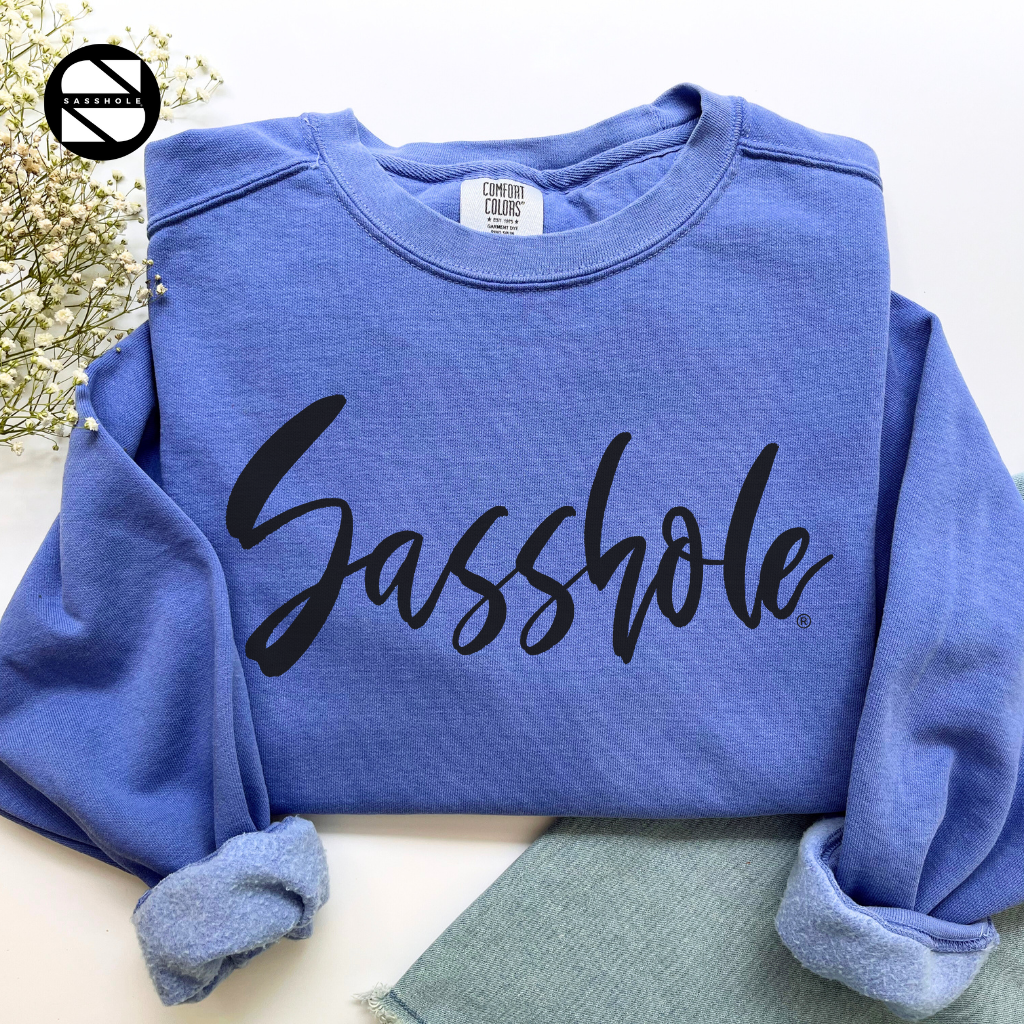 Sasshole Flo Blue Womens Alternative Apparel Sweatshirt
