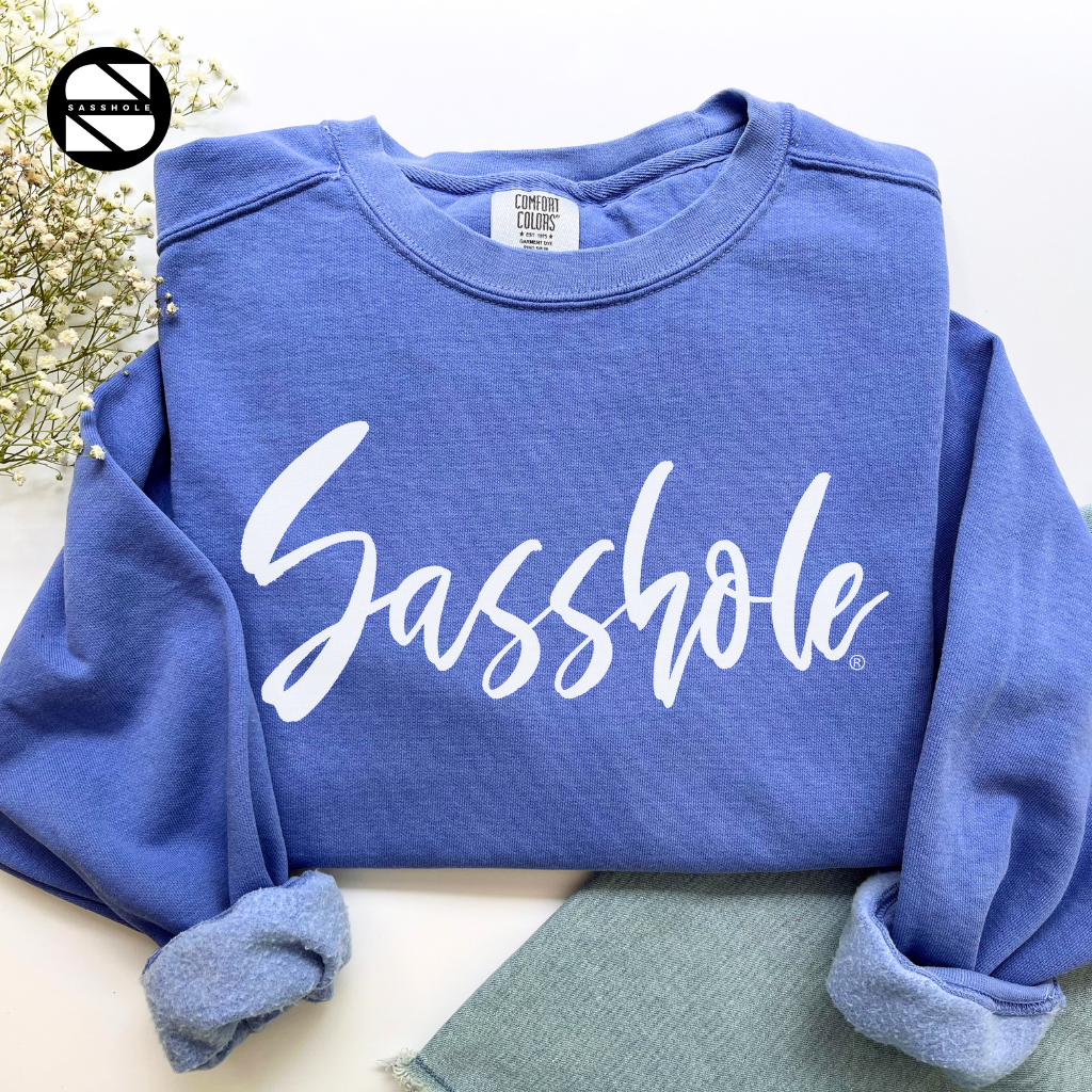 Sasshole Flo Blue Womens Alternative Apparel Sweatshirt