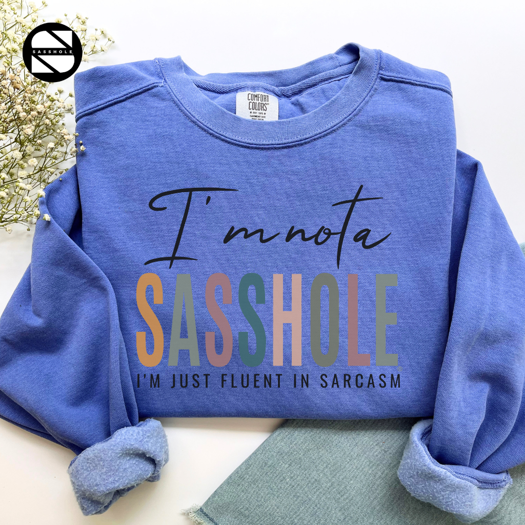 Sasshole Flo Blue Women's graphic sweatshirts