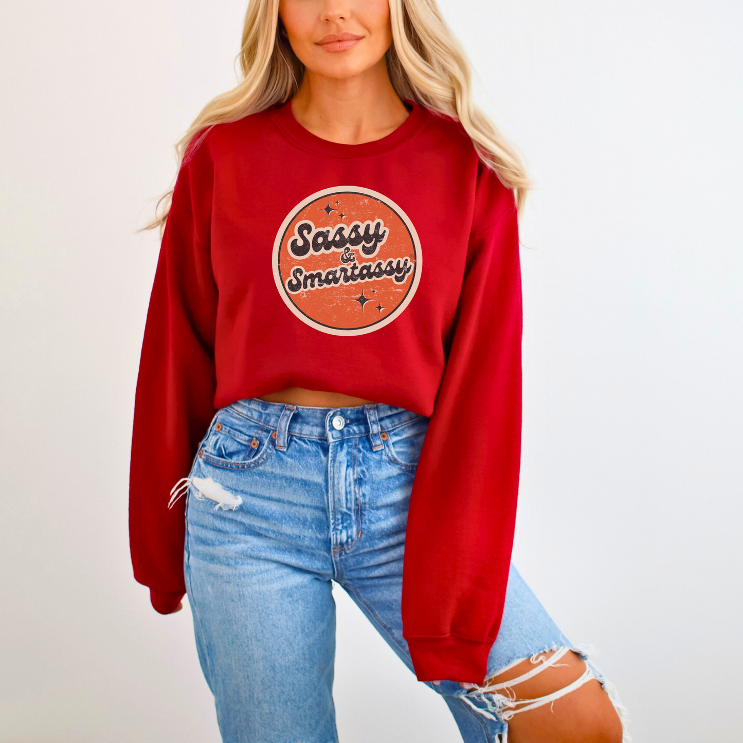 Retro Rebel: Sassy & Smartassy® Vintage Vibes '70s Women's Sweatshirt