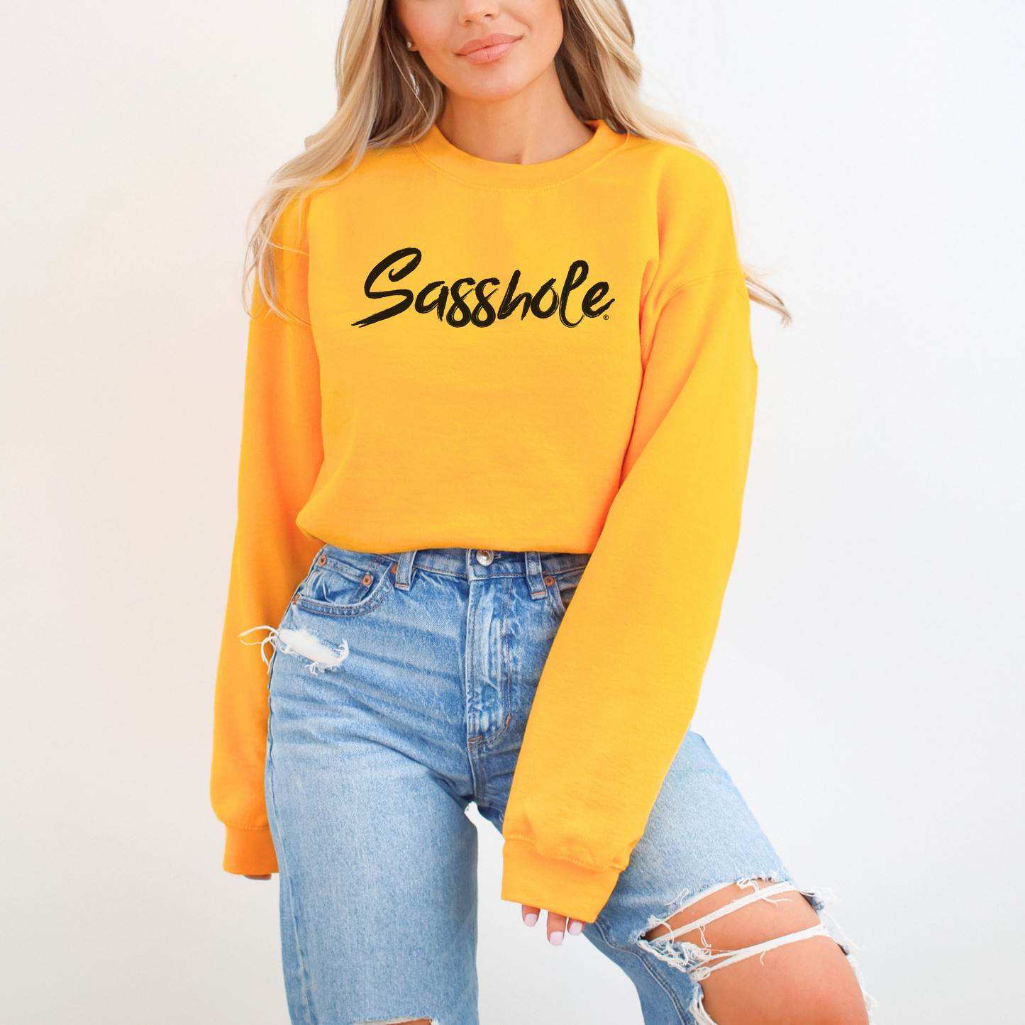 Sasshole® Chic: Embrace Your Attitude with Style Women's Sweatshirts