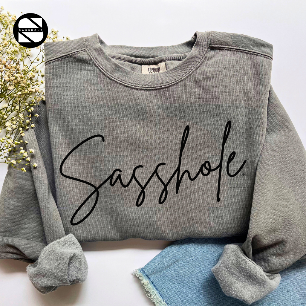 Sasshole Grey Womens Alternative Apparel Sweatshirt