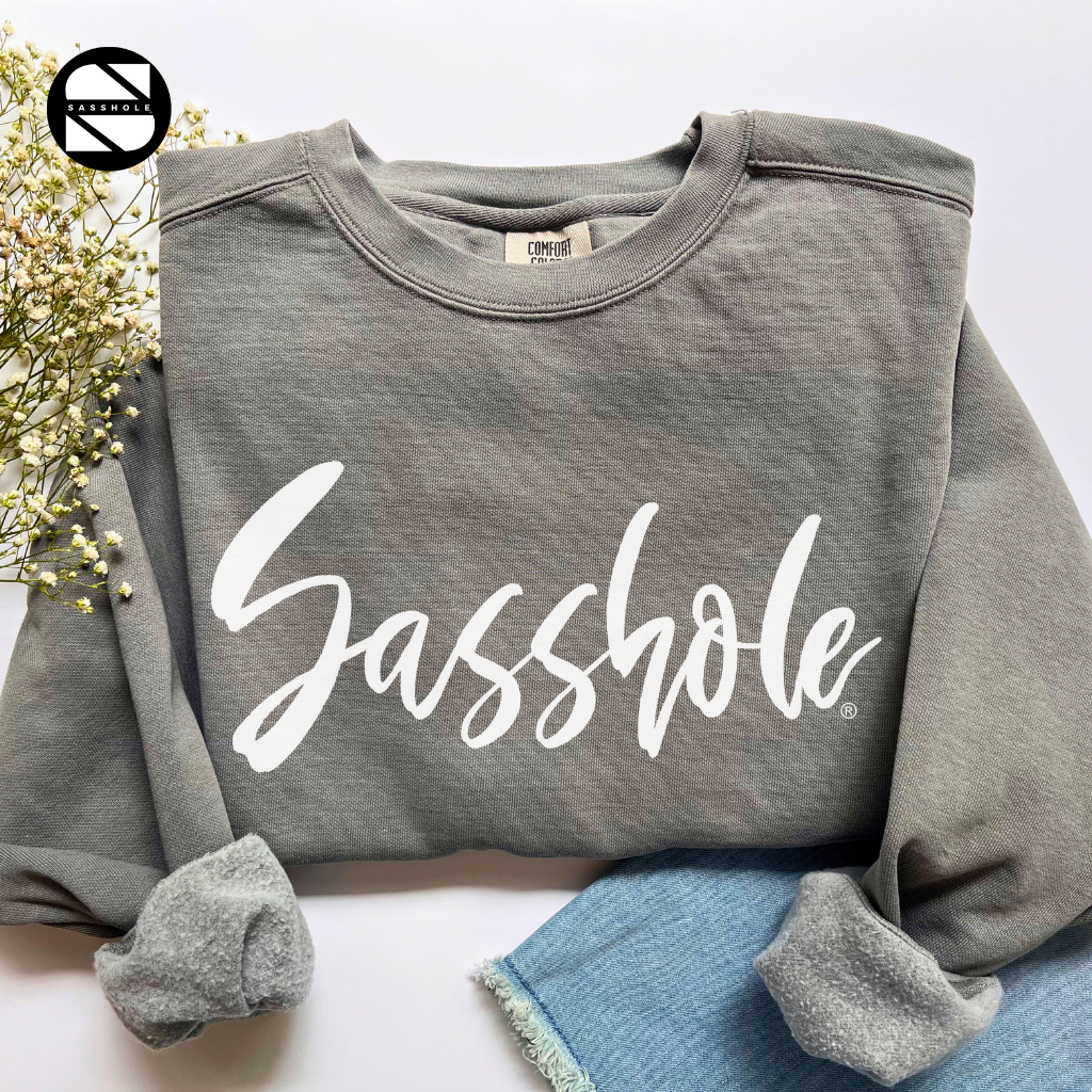 Sasshole Grey Womens Alternative Apparel Sweatshirt