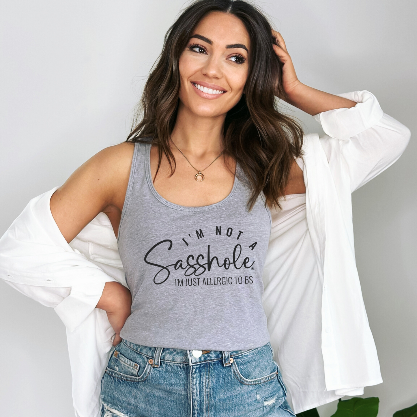 I'm Not a Sasshole® Women's Tank Tops - Just Allergic to BS