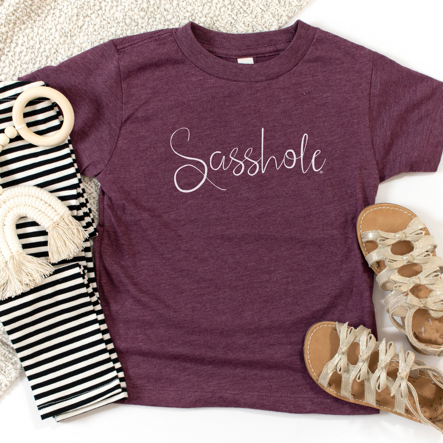 heather maroon toddler tshirt