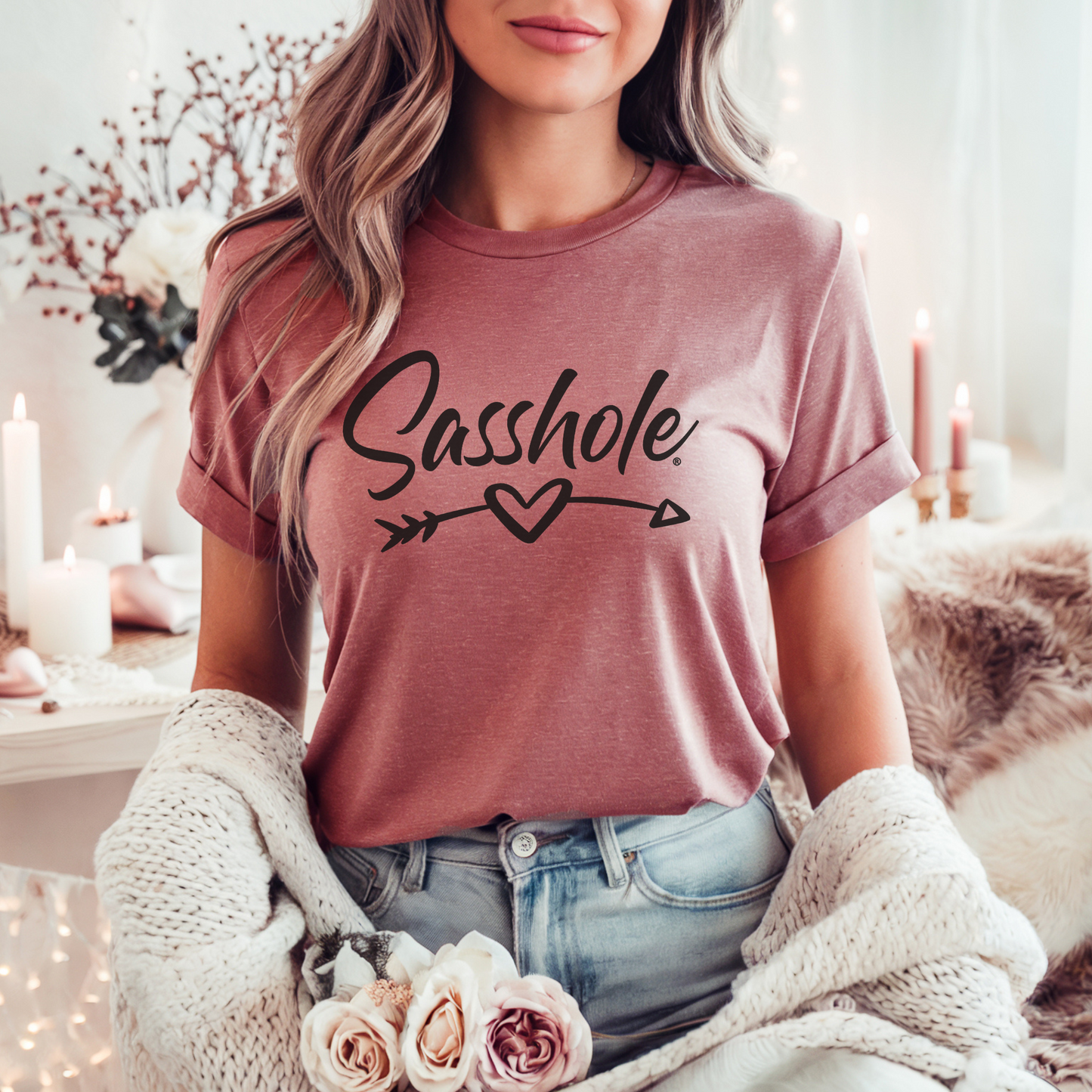 Sasshole® Women's Valentine's T-Shirt - Cute, Bold, and Full of Love