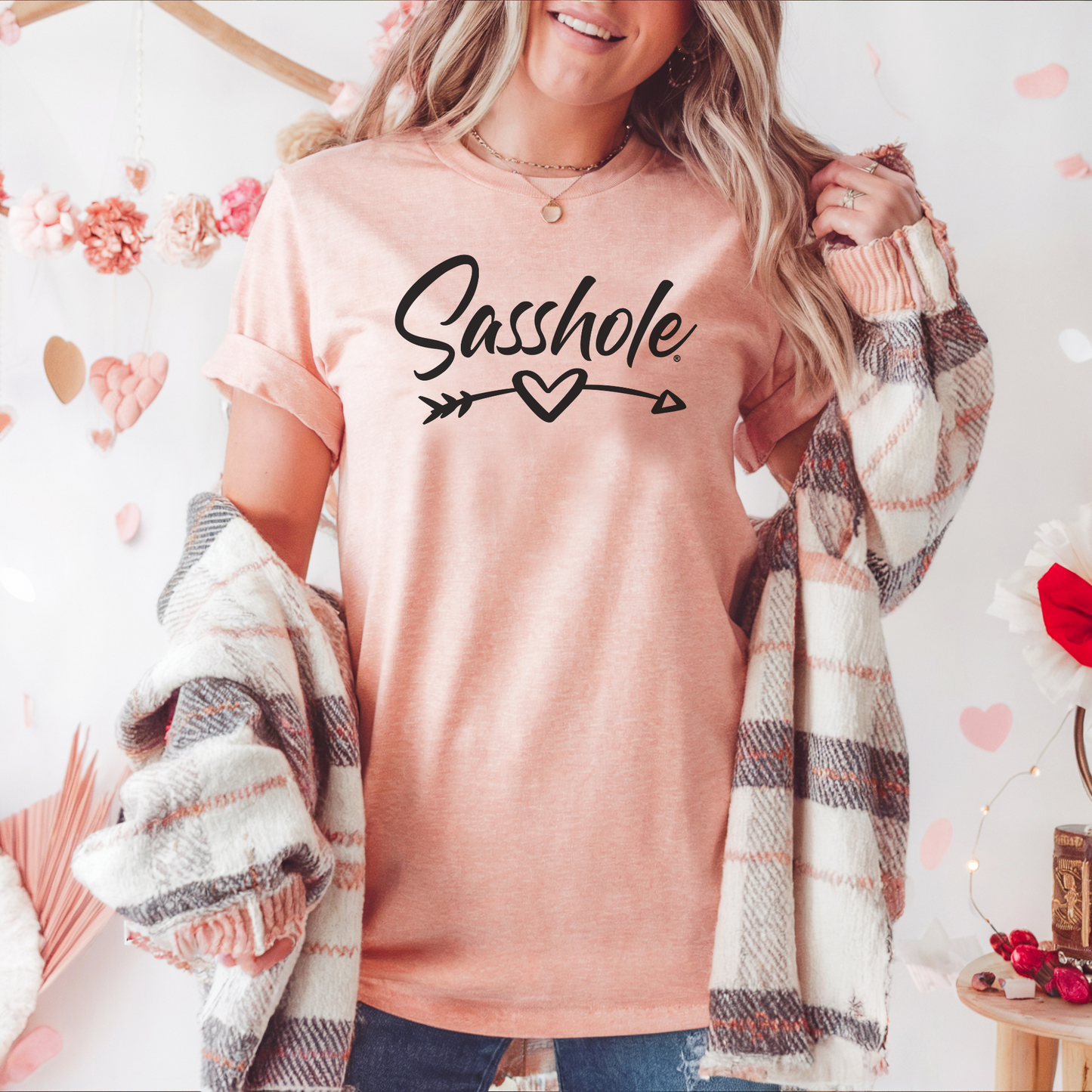 Sasshole® Women's Valentine's T-Shirt - Cute, Bold, and Full of Love