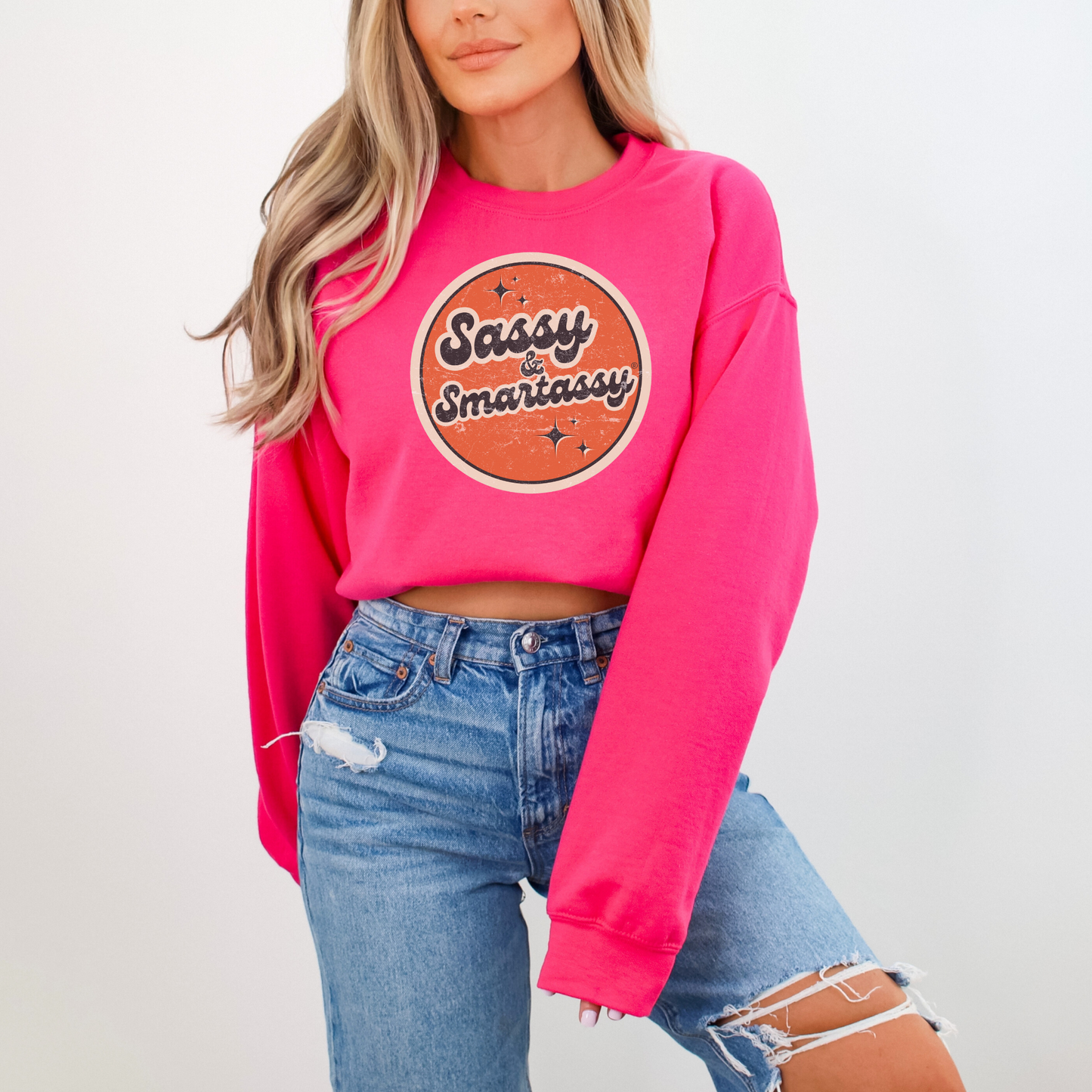 Retro Rebel: Sassy & Smartassy® Vintage Vibes '70s Women's Sweatshirt