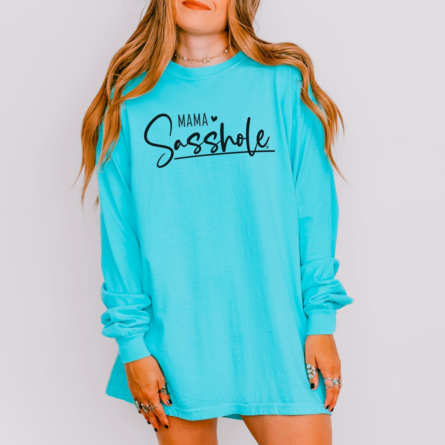 Mama Sasshole® Women’s Long Sleeve Tee – Comfort Colors® Style with Bold Attitude