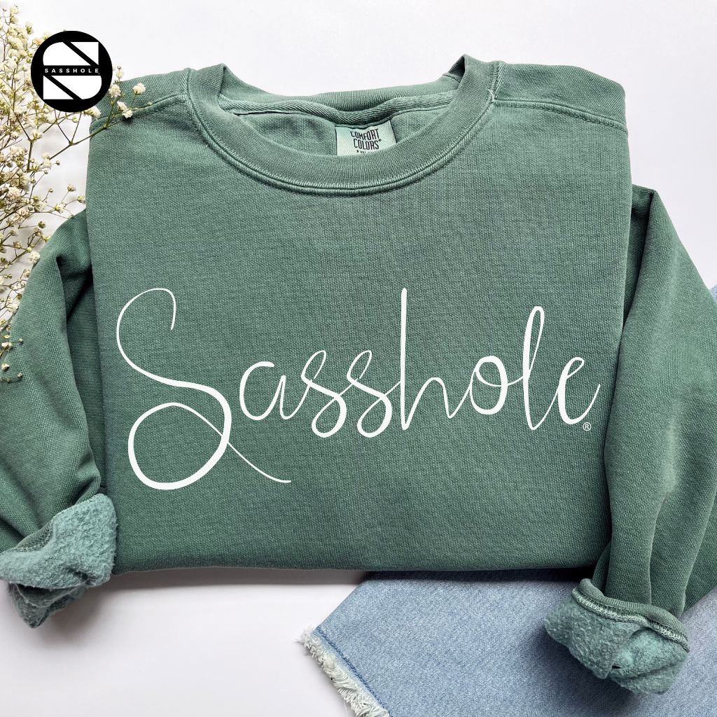 Sasshole Light Green Womens Alternative Apparel Sweatshirt