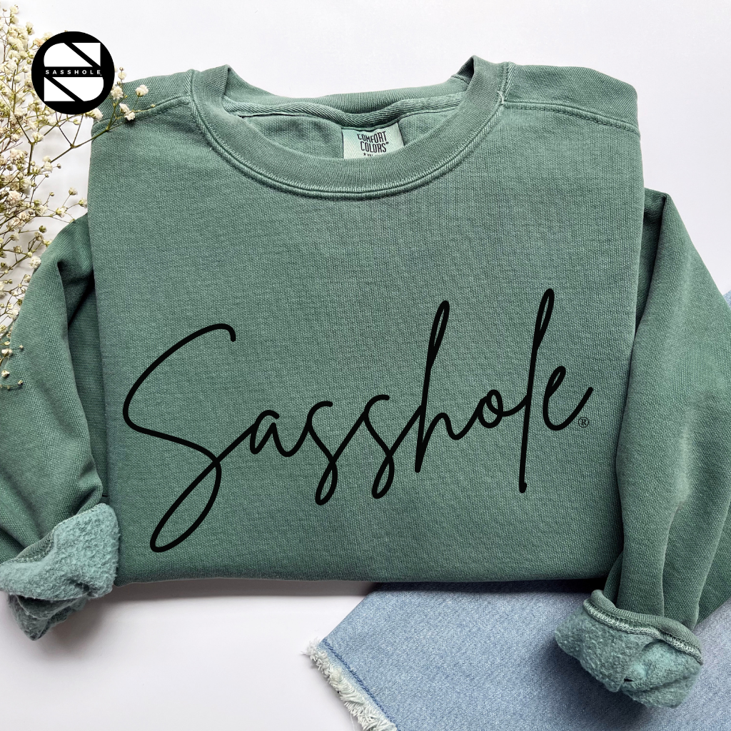 Sasshole Light Green Womens Alternative Apparel Sweatshirt