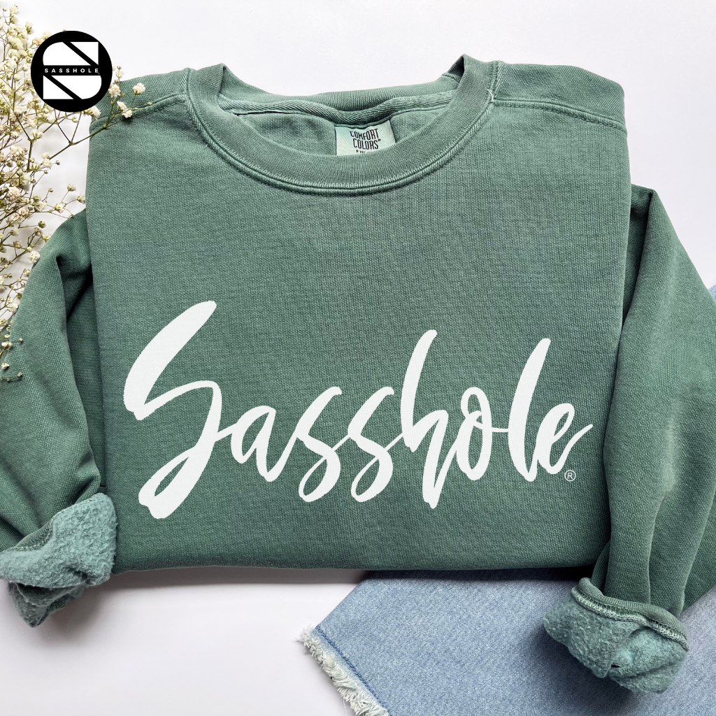 Sasshole Light Green Womens Alternative Apparel Sweatshirt