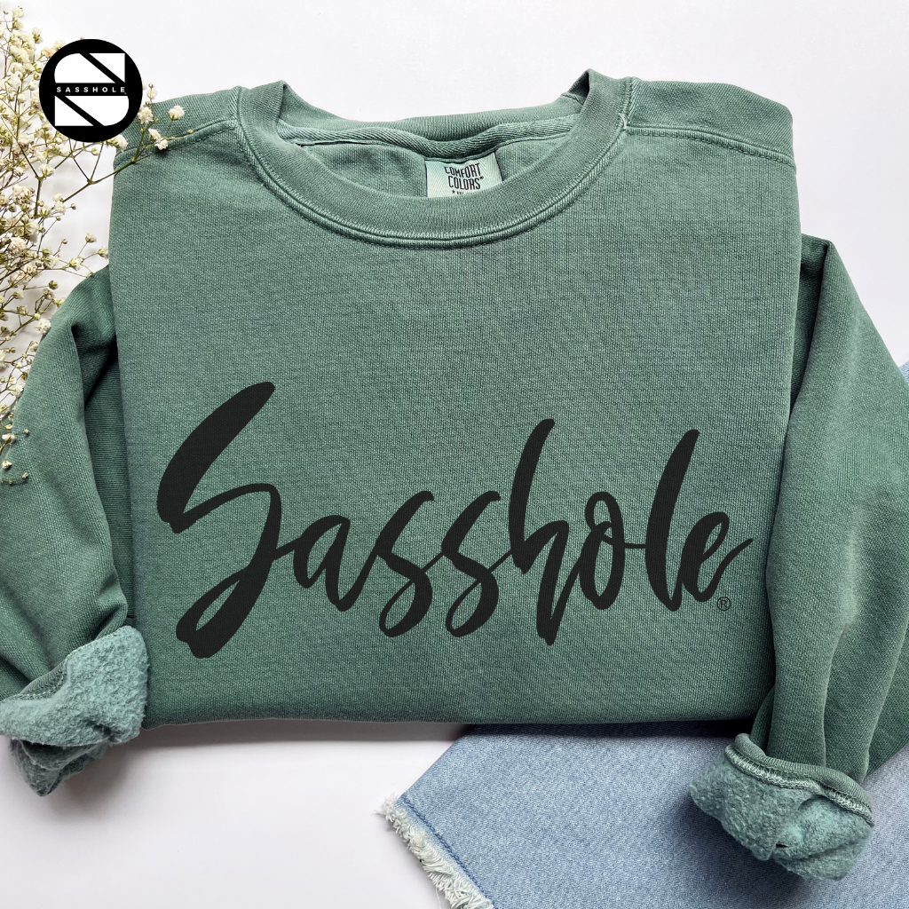 Sasshole Light Green Womens Alternative Apparel Sweatshirt