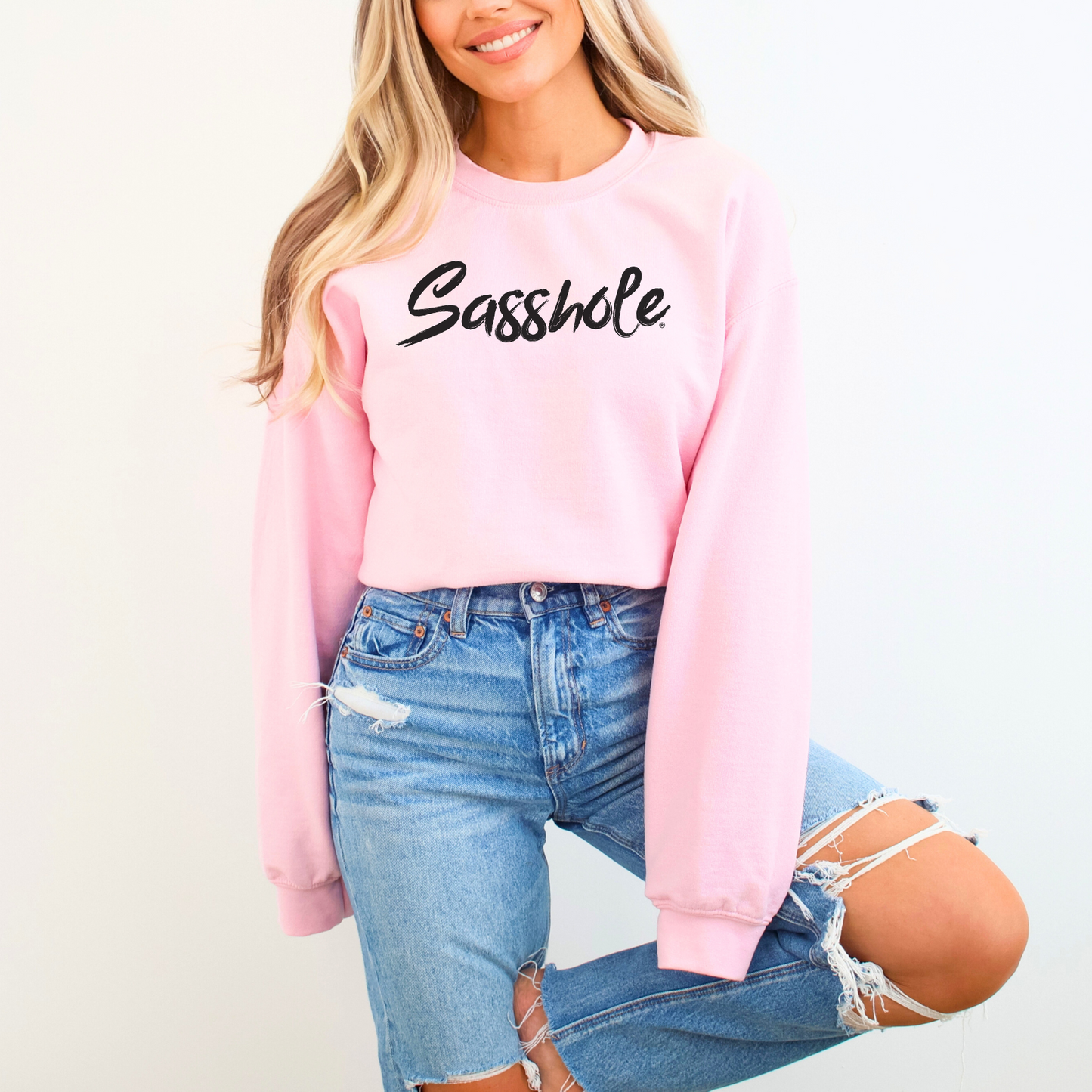 Sasshole® Chic: Embrace Your Attitude with Style Women's Sweatshirts