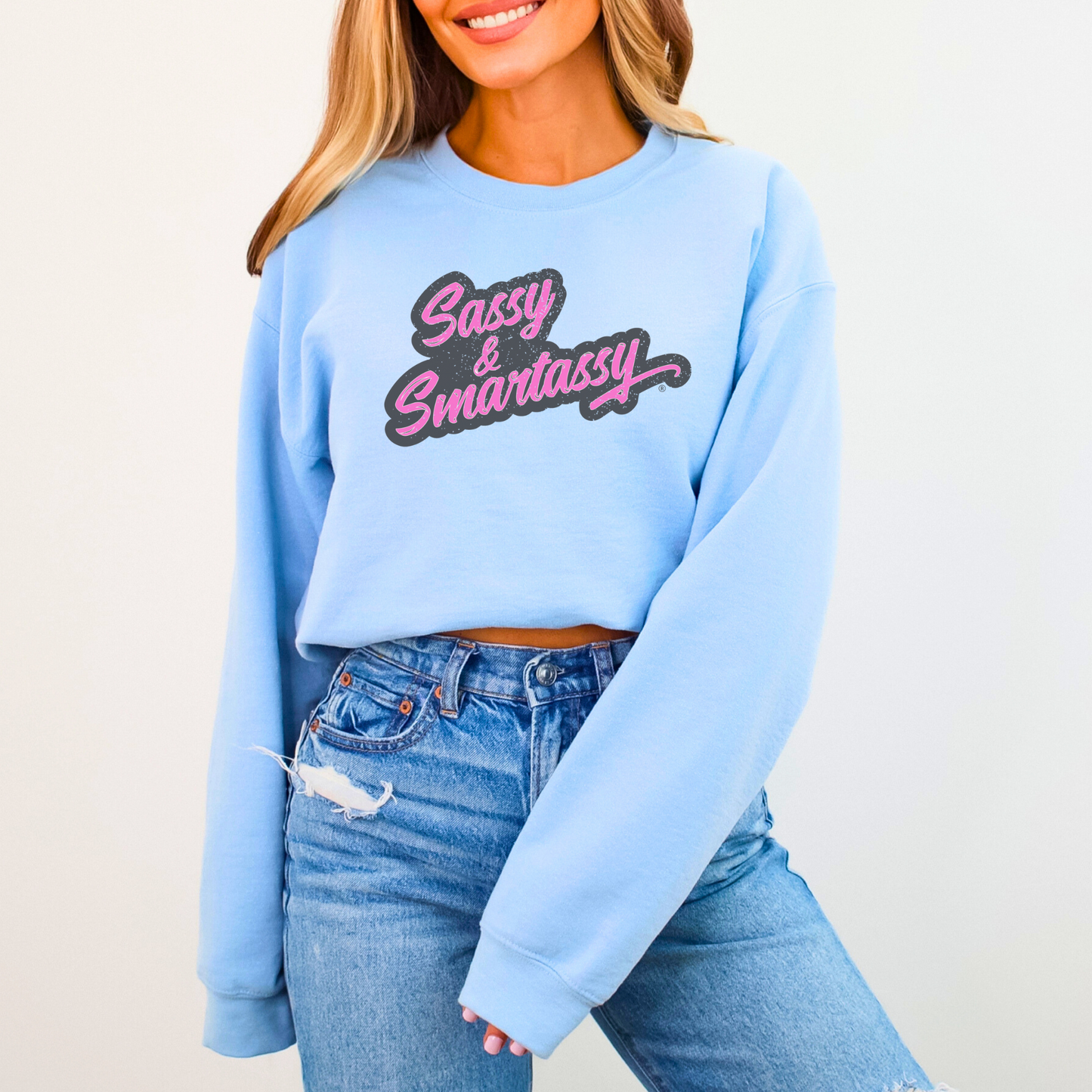 Wit and Warmth: Sassy & Smartassy Women's Graphic Sweatshirt