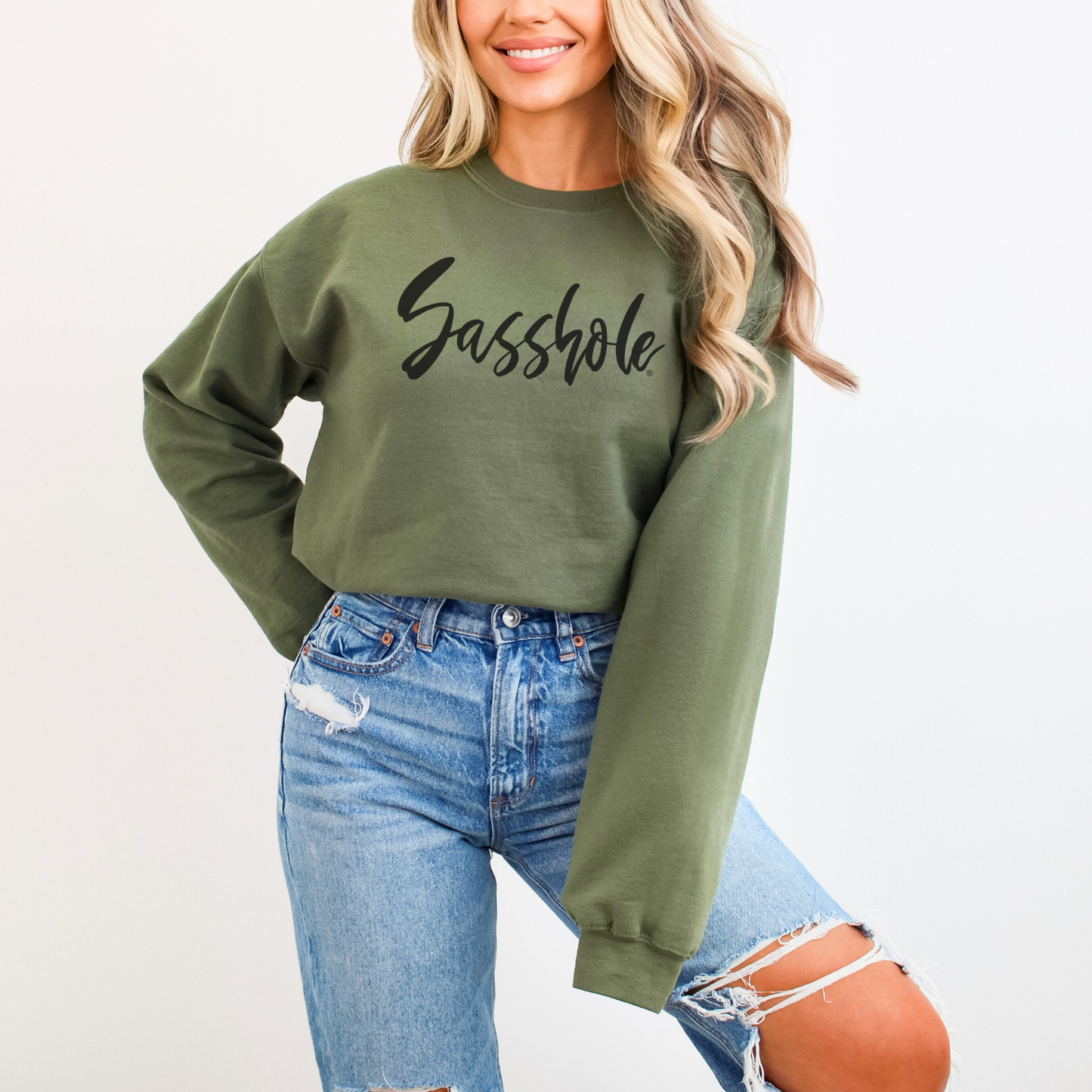 Sasshole® Essentials: Women's Funny Sweatshirt