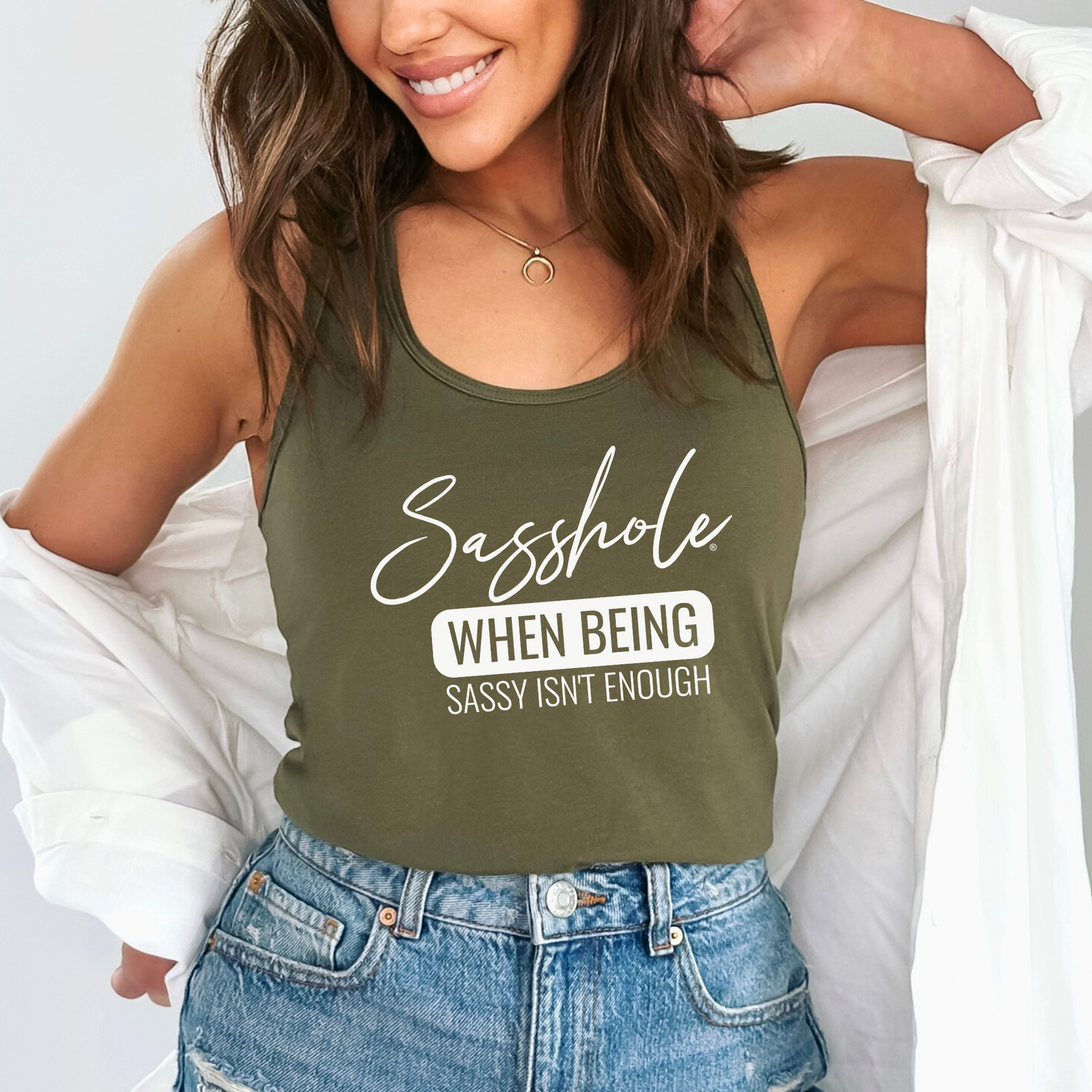Sasshole® Women's Tank Top - When Being Sassy Isn’t Enough
