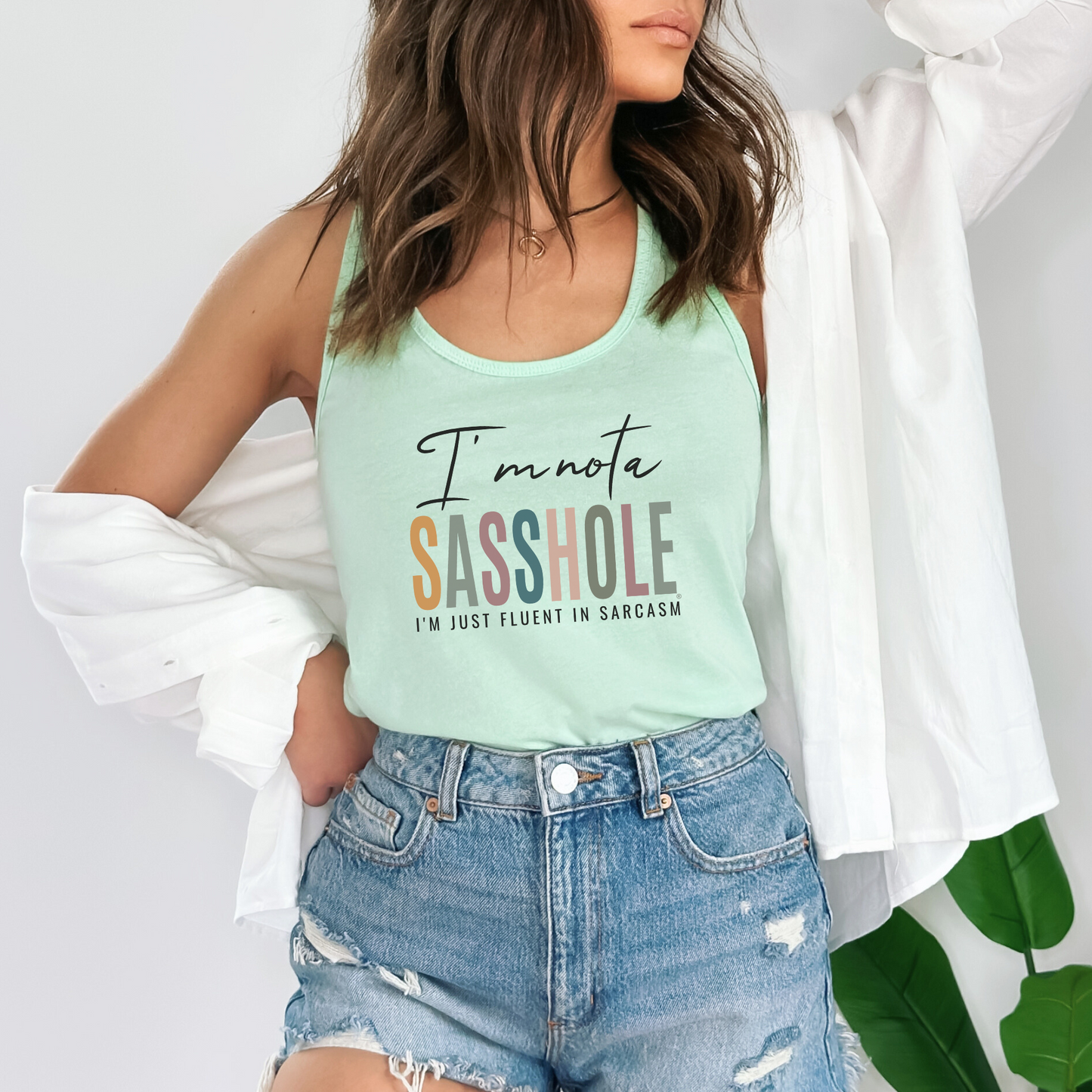I'm Not a Sasshole® Women's Tank Top - Fluent Your Sarcasm