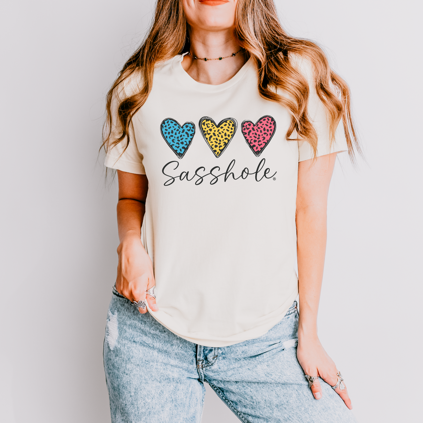 Leopard Heart Sasshole® Women's T-shirts - Wildly Chic