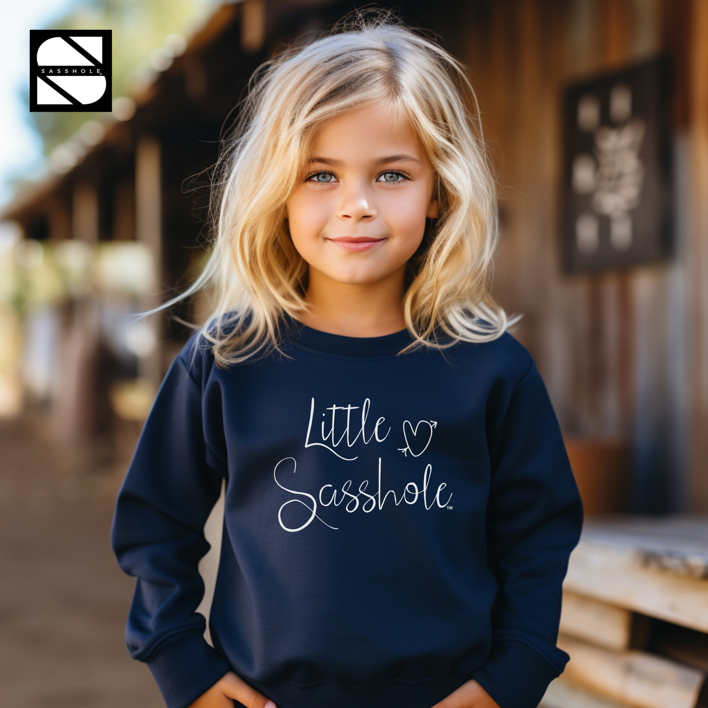girls sweatshirt navy