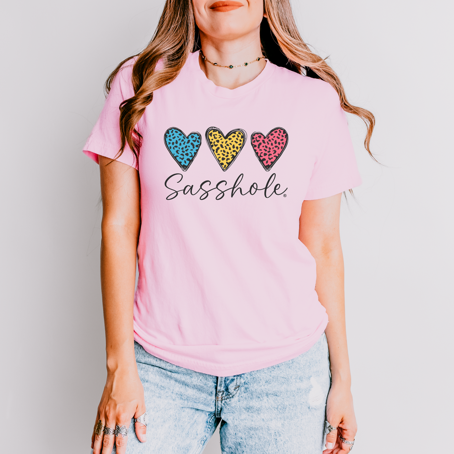 Leopard Heart Sasshole® Women's T-shirts - Wildly Chic