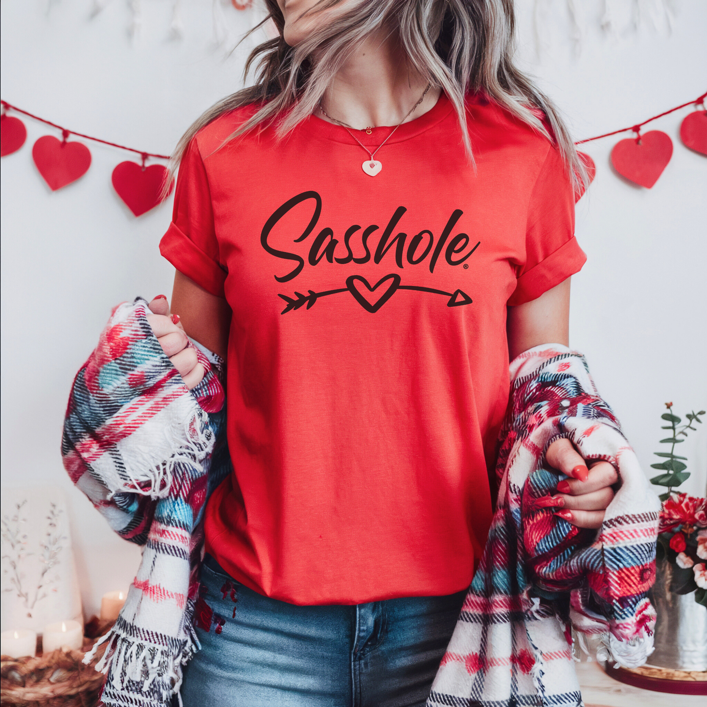 Sasshole® Women's Valentine's T-Shirt - Cute, Bold, and Full of Love