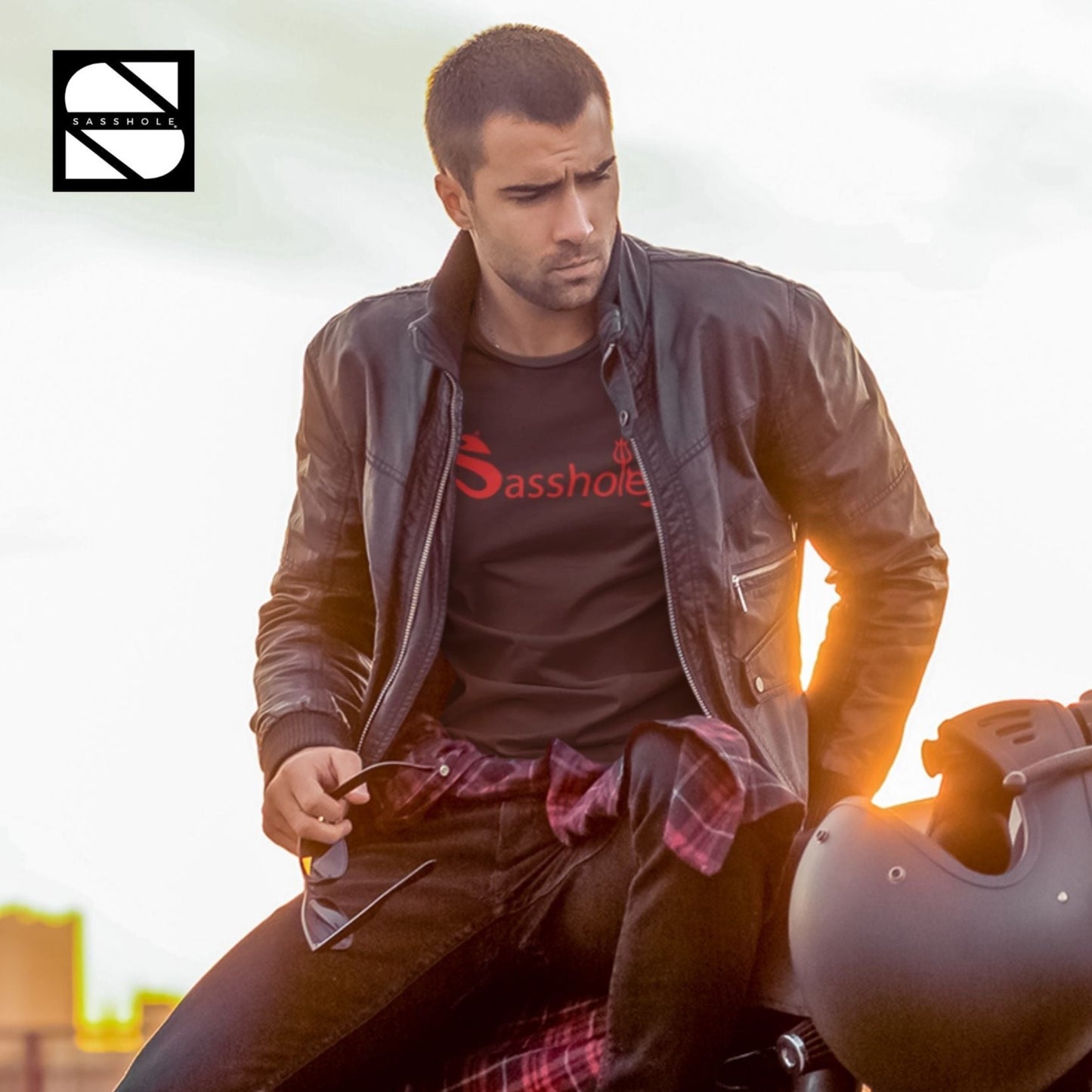 Sasshole® Men's Graphic Print Tee: Unleash the Beast!
