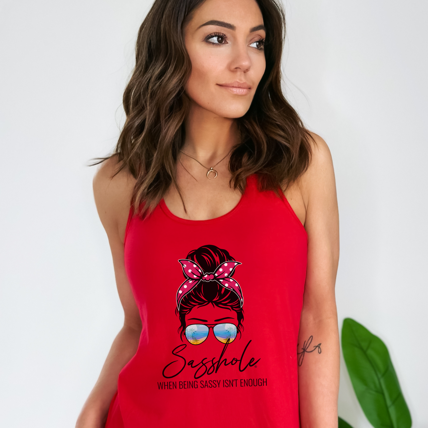 Sasshole® Retro Chic Women's Tank Top - When Being Sassy Isn't Enough