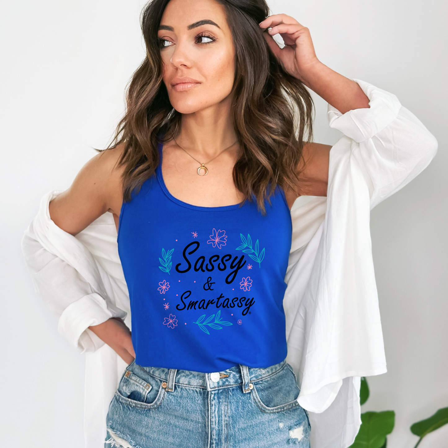 Sassy & Smartassy®: Floral Edition Women's Tank Top